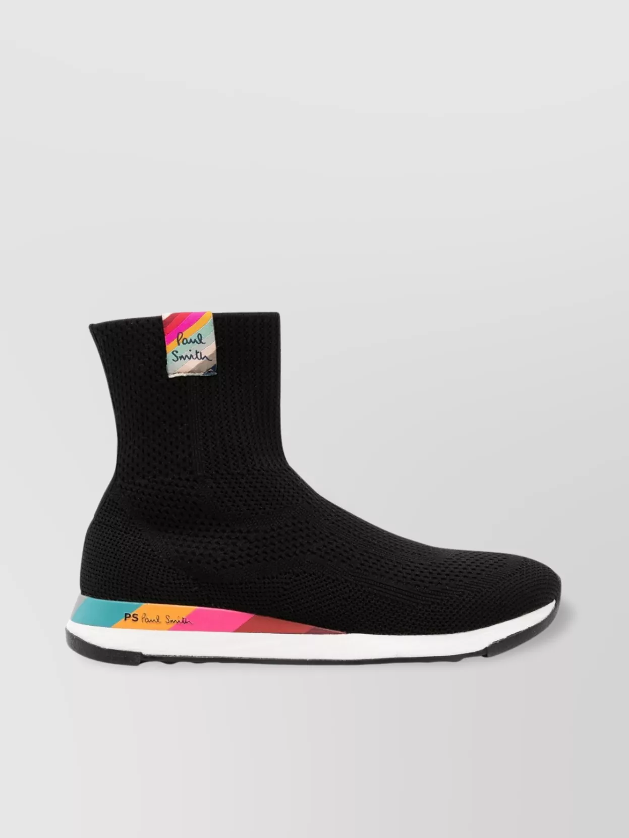 Paul Smith High-top Sneakers With Comet Logo Patch In Black