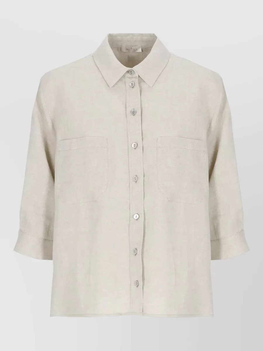 Panicale Linen Short-Sleeve Shirt