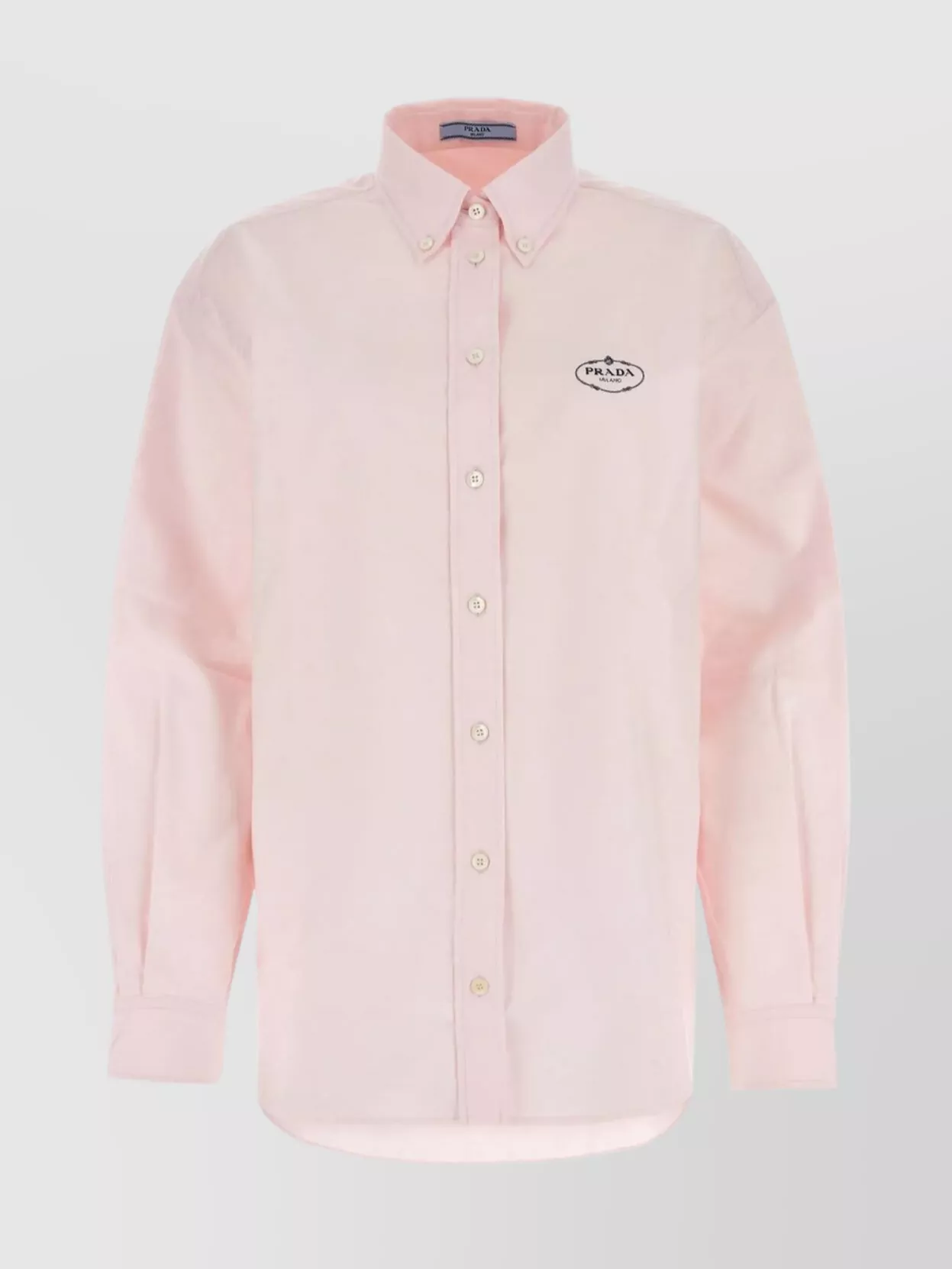 Shop Prada Button-down Collar Oxford Shirt In Pastel