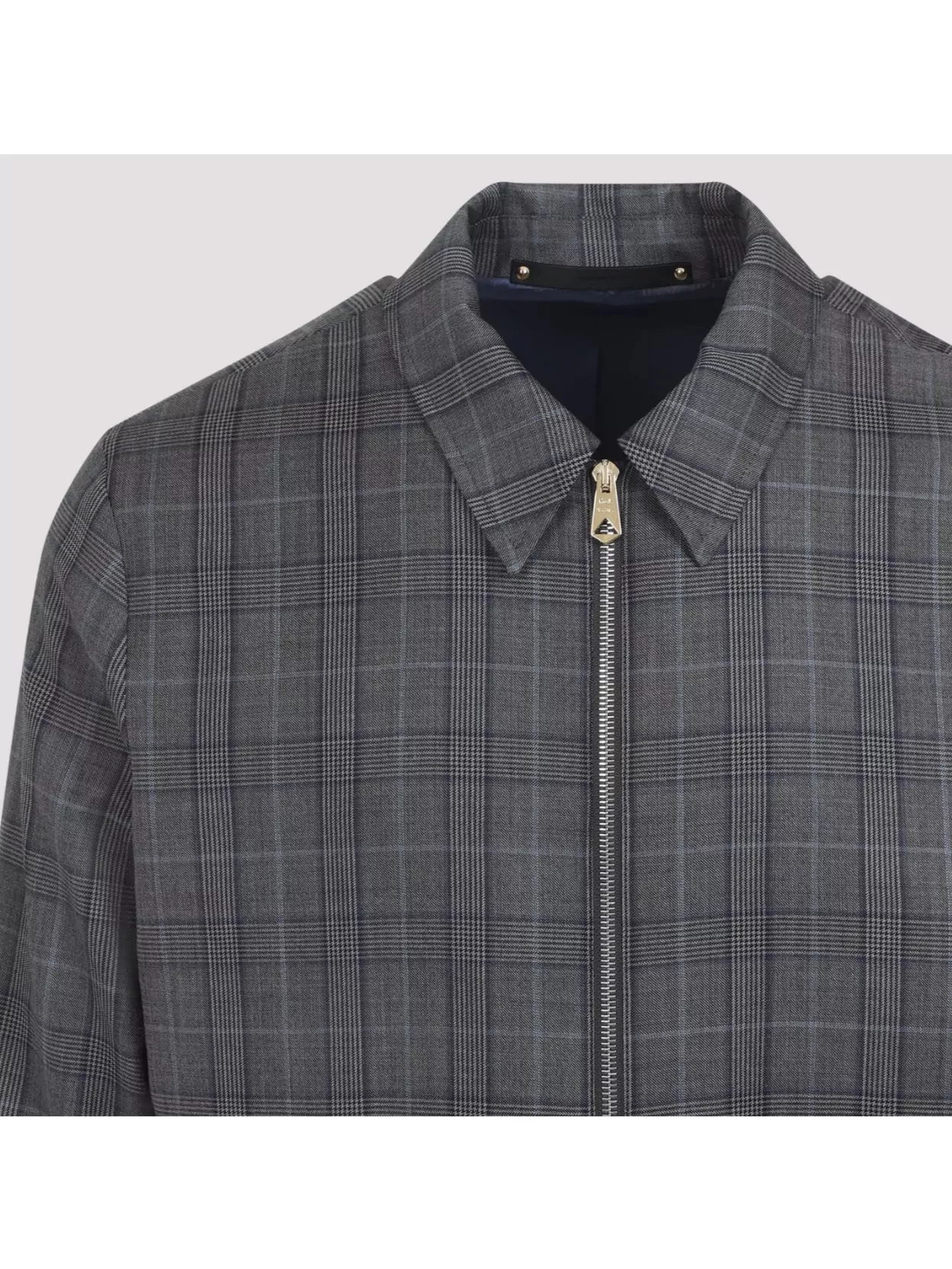 PAUL SMITH REGULAR FIT CHECKERED WOOL JACKET