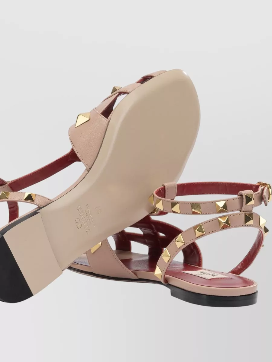 Valentino Garavani Leather Studded Sandals