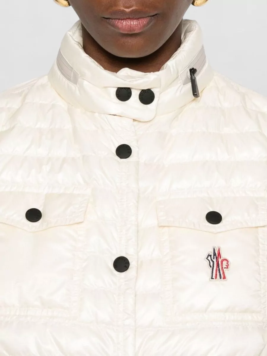 Moncler Grenoble Gumiane Down Vest High Collar Pockets