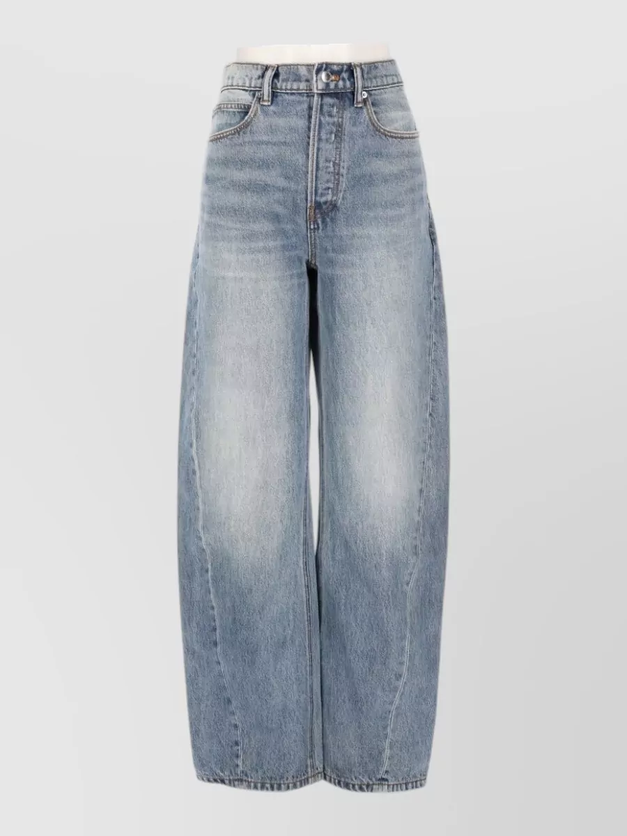 Alexander Wang cotton wide-leg jeans