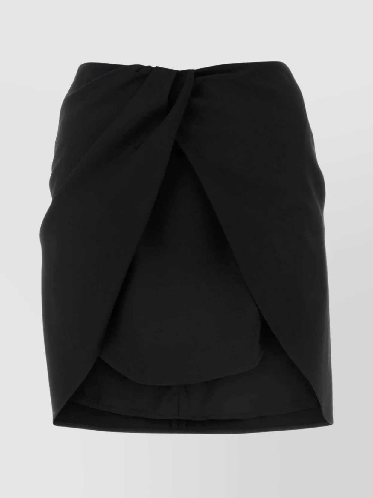 Shop Off-white Front Flair Wool Mini Skirt
