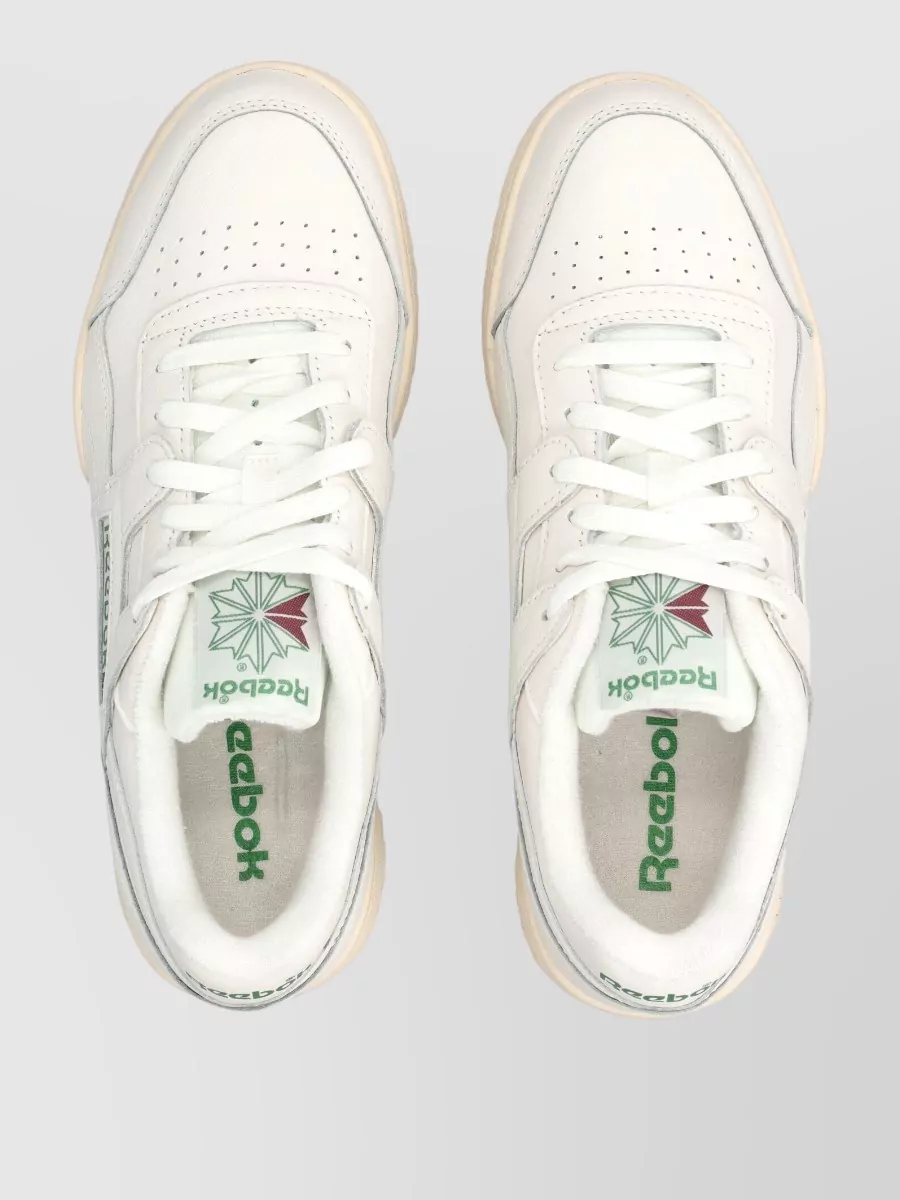 Reebok Leather Low-Top Lace-Up Sneakers