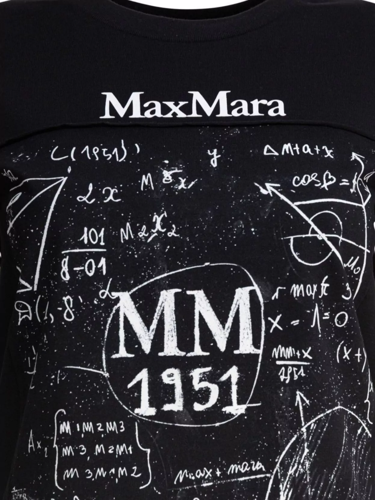 Max Mara Crew Neck Graphic Print Short Sleeves