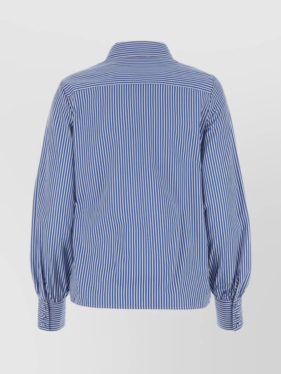 Etro Striped Embroidered Cotton Poplin Shirt