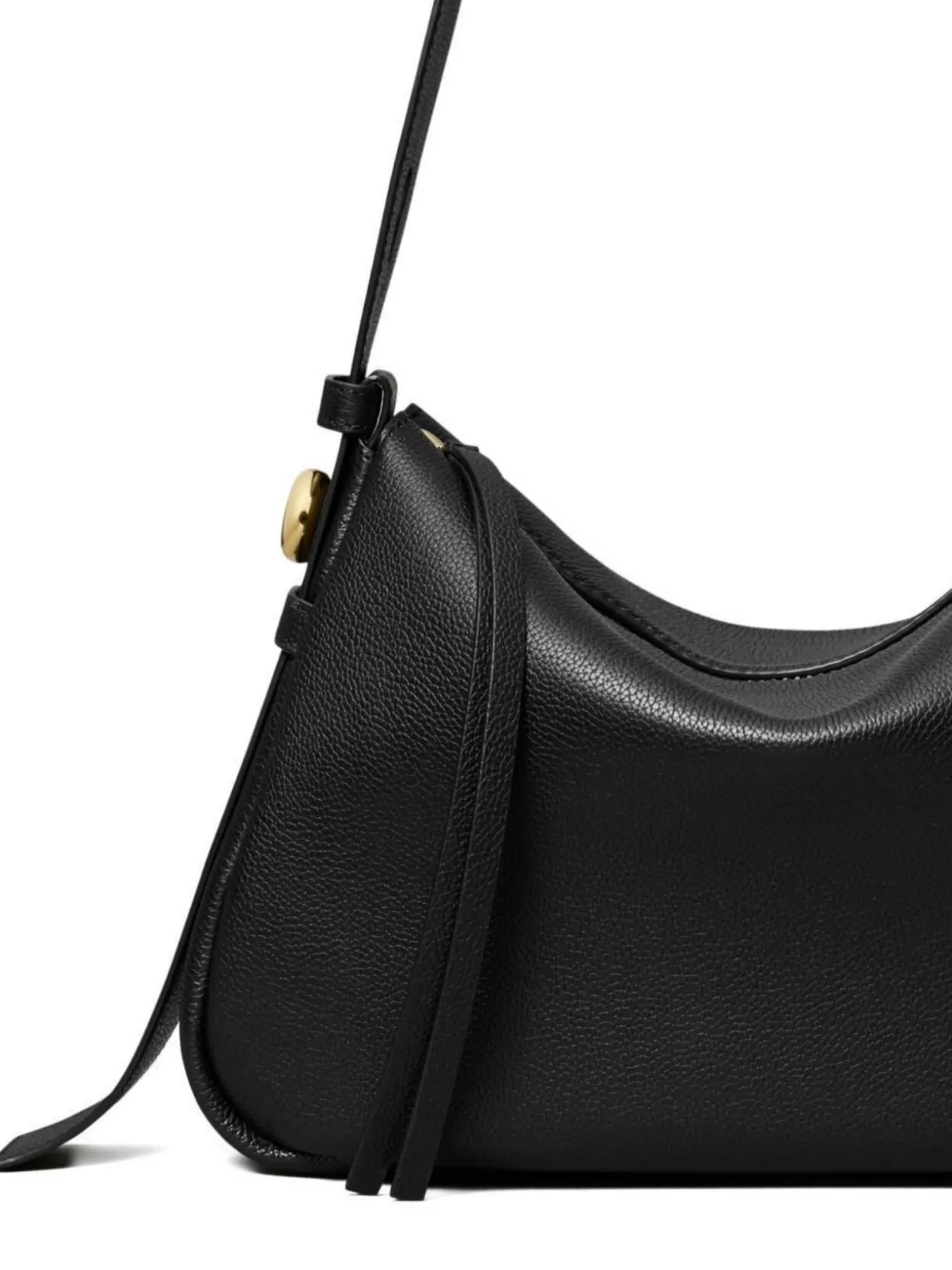 Tory Burch Pebble Leather Shoulder Bag With Adjustable Strap