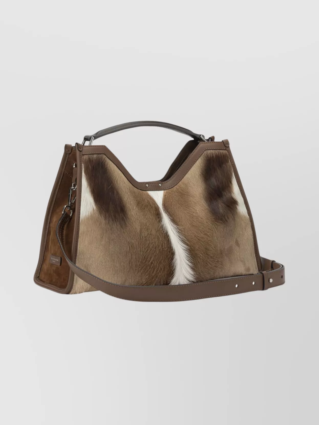 Gianni Chiarini Animal Print Shoulder Bag With Top Handle