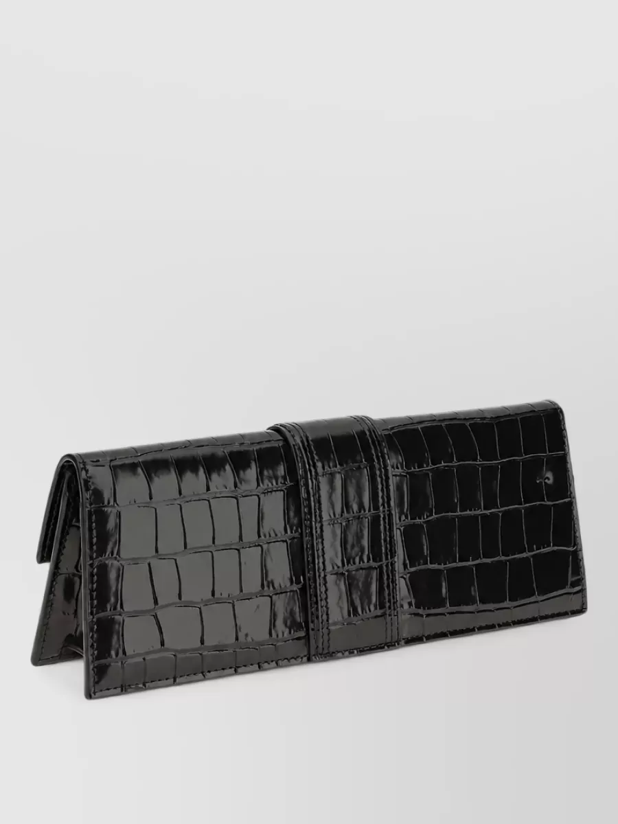 Jacquemus La Pochette Bambino Leather Clutch Bag