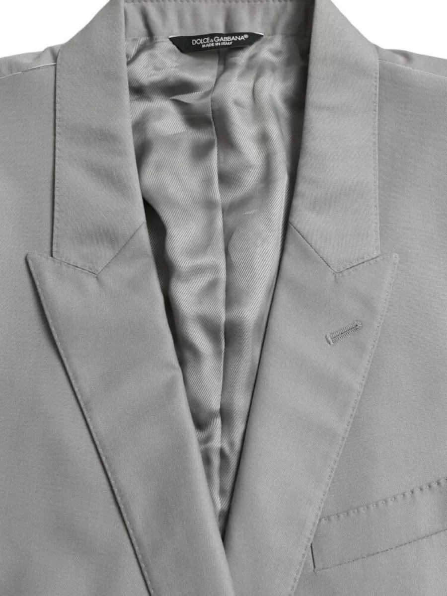 Dolce&Gabbana Wool Silk Single-Breasted Blazer
