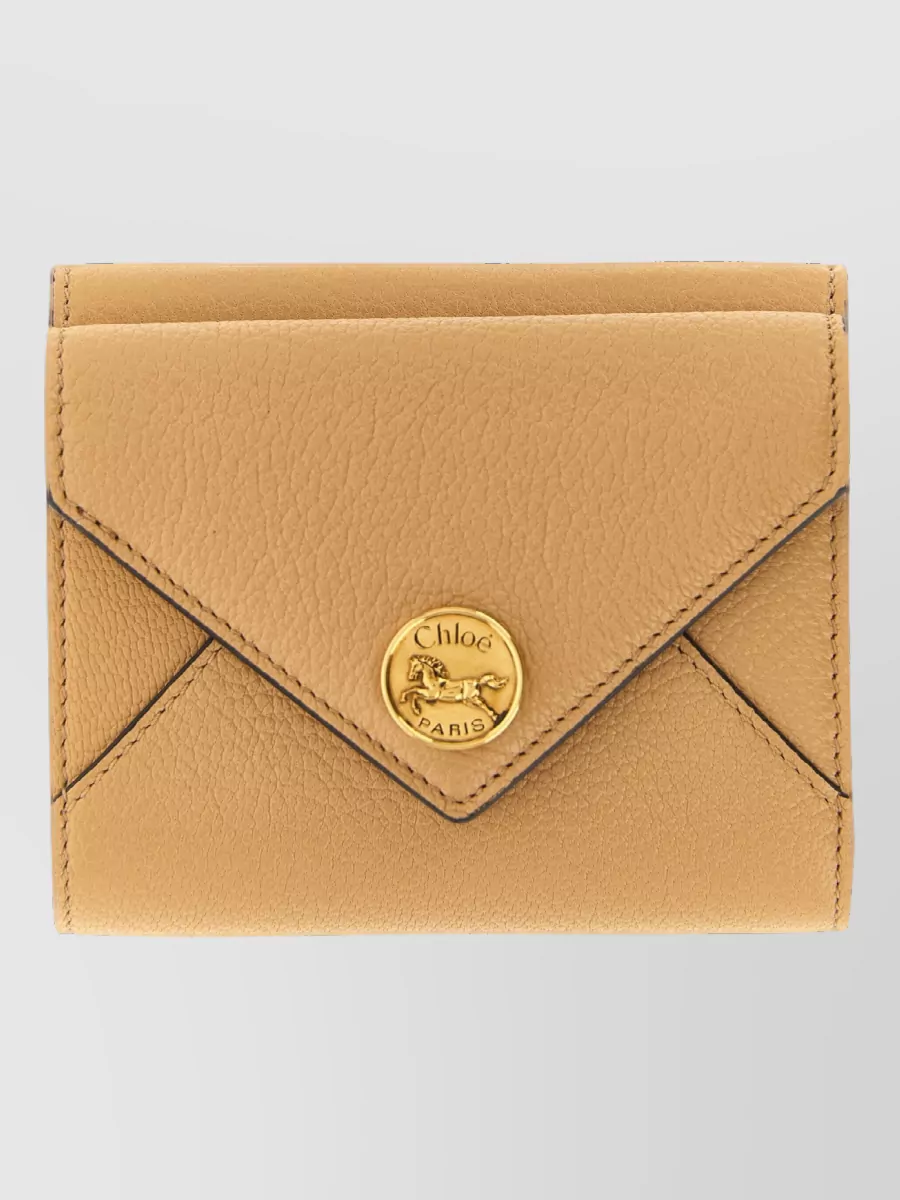 Chloé leather envelope small tri fold wallet