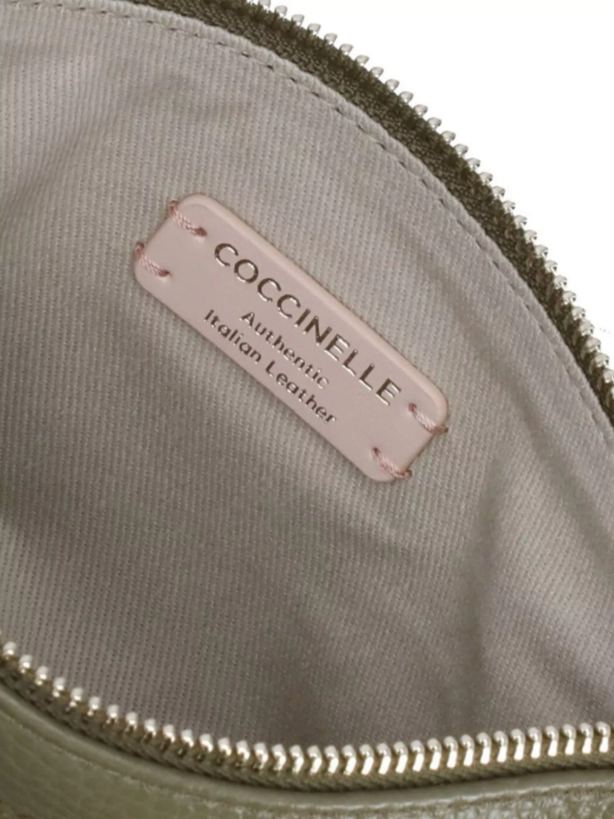 Coccinelle Textured Leather Clutch And Shoulder Strap
