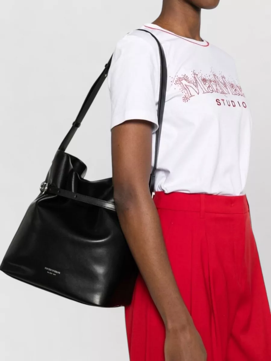 Emporio Armani Leather Bucket Bag