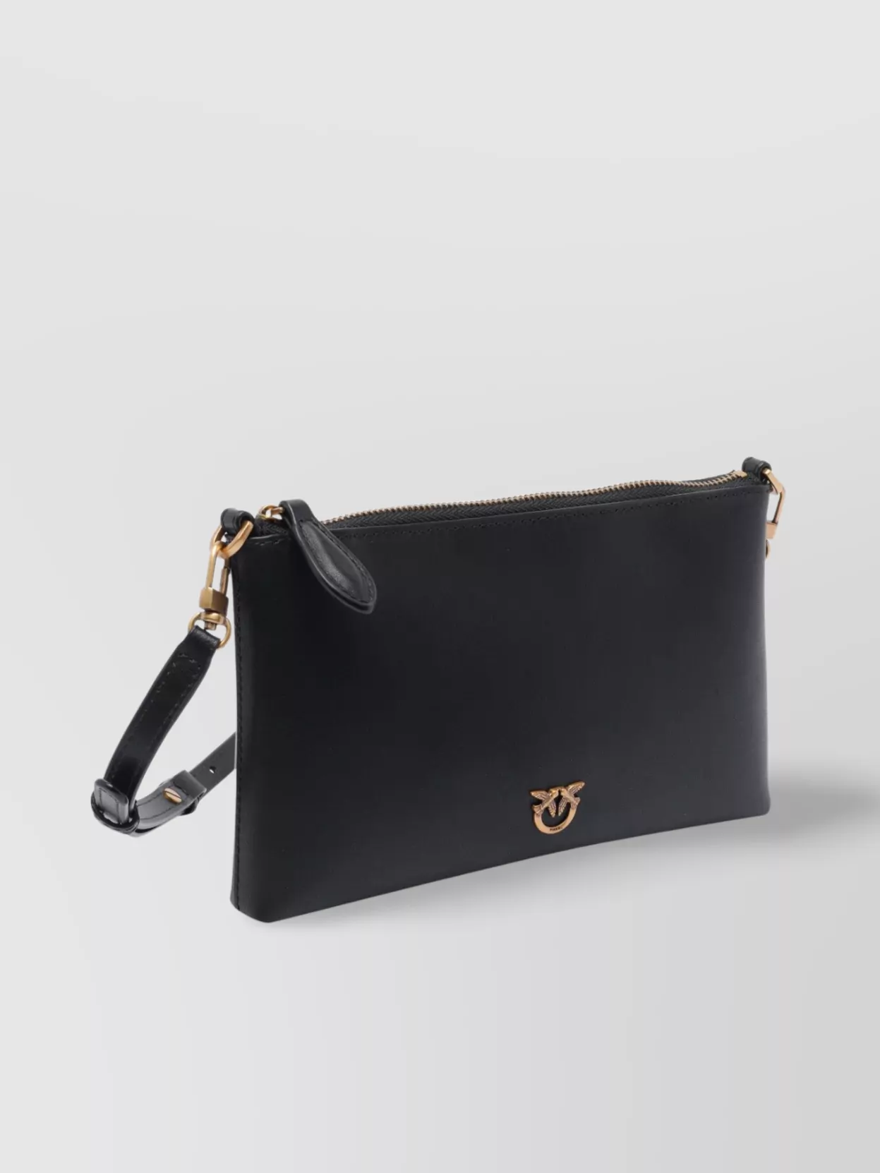 Pinko Mini Flat Horizontal Pochette With Gold-tone Hardware