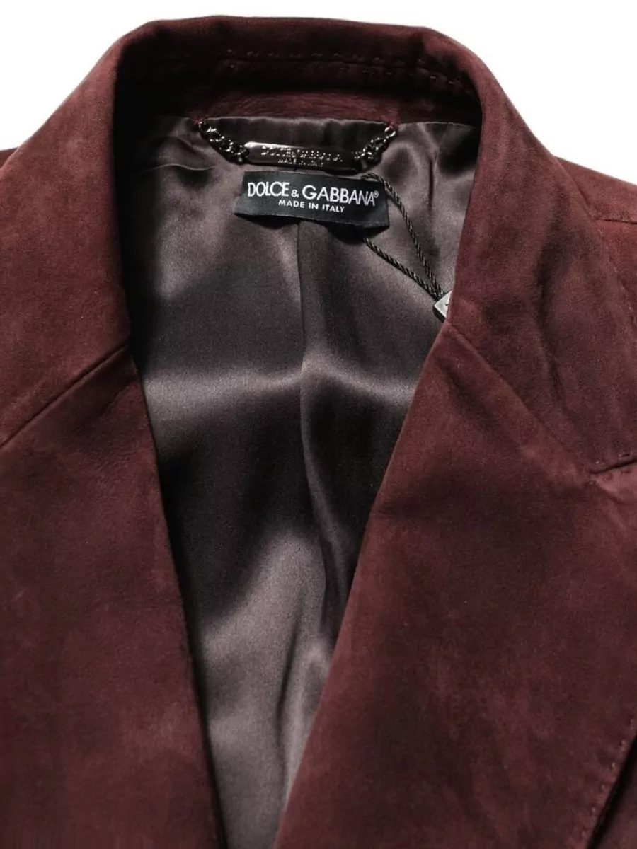 Dolce&Gabbana Lamb leather double breasted jacket