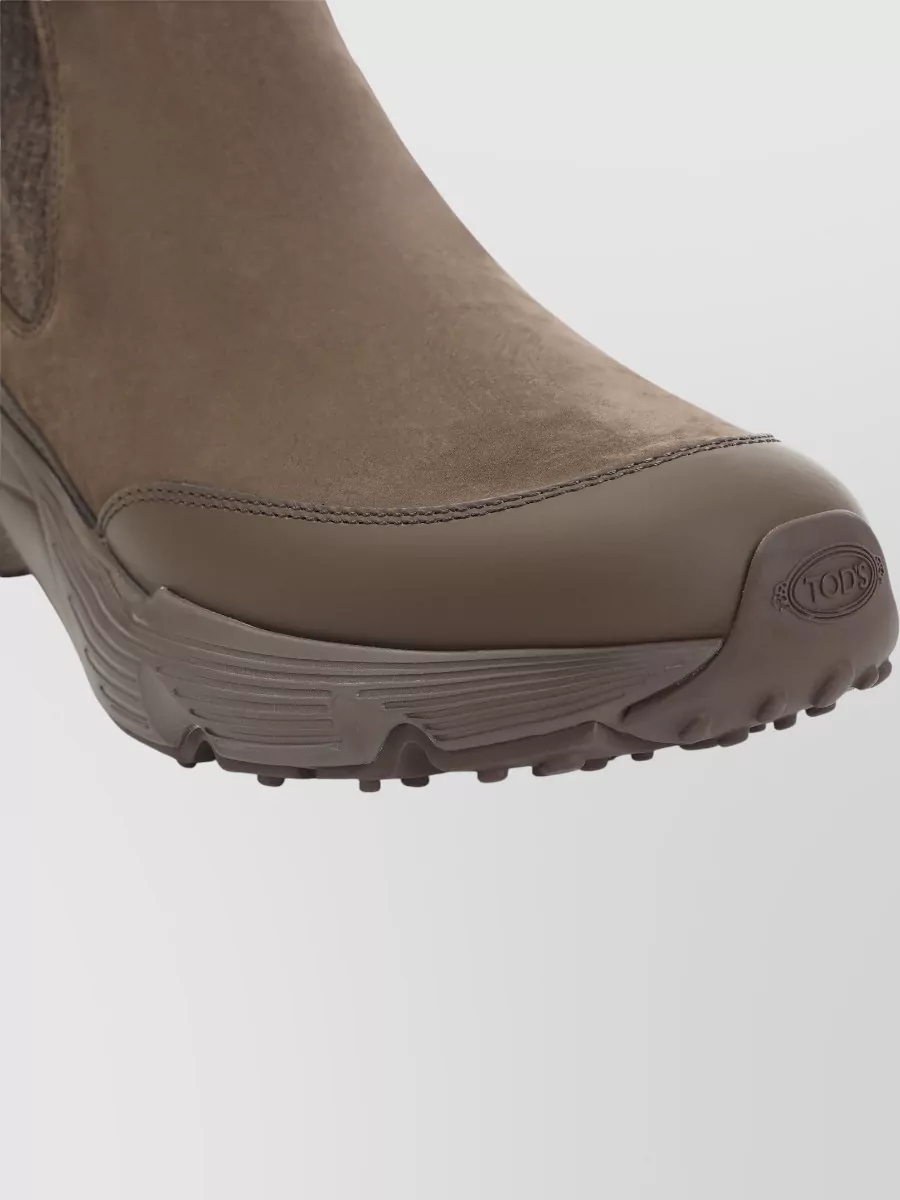 Tod's Suede Chunky Ankle Boots