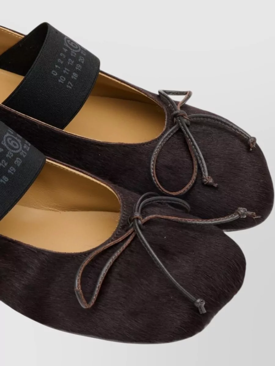 Mm6 Maison Margiela Pony Hair Ballet Flats