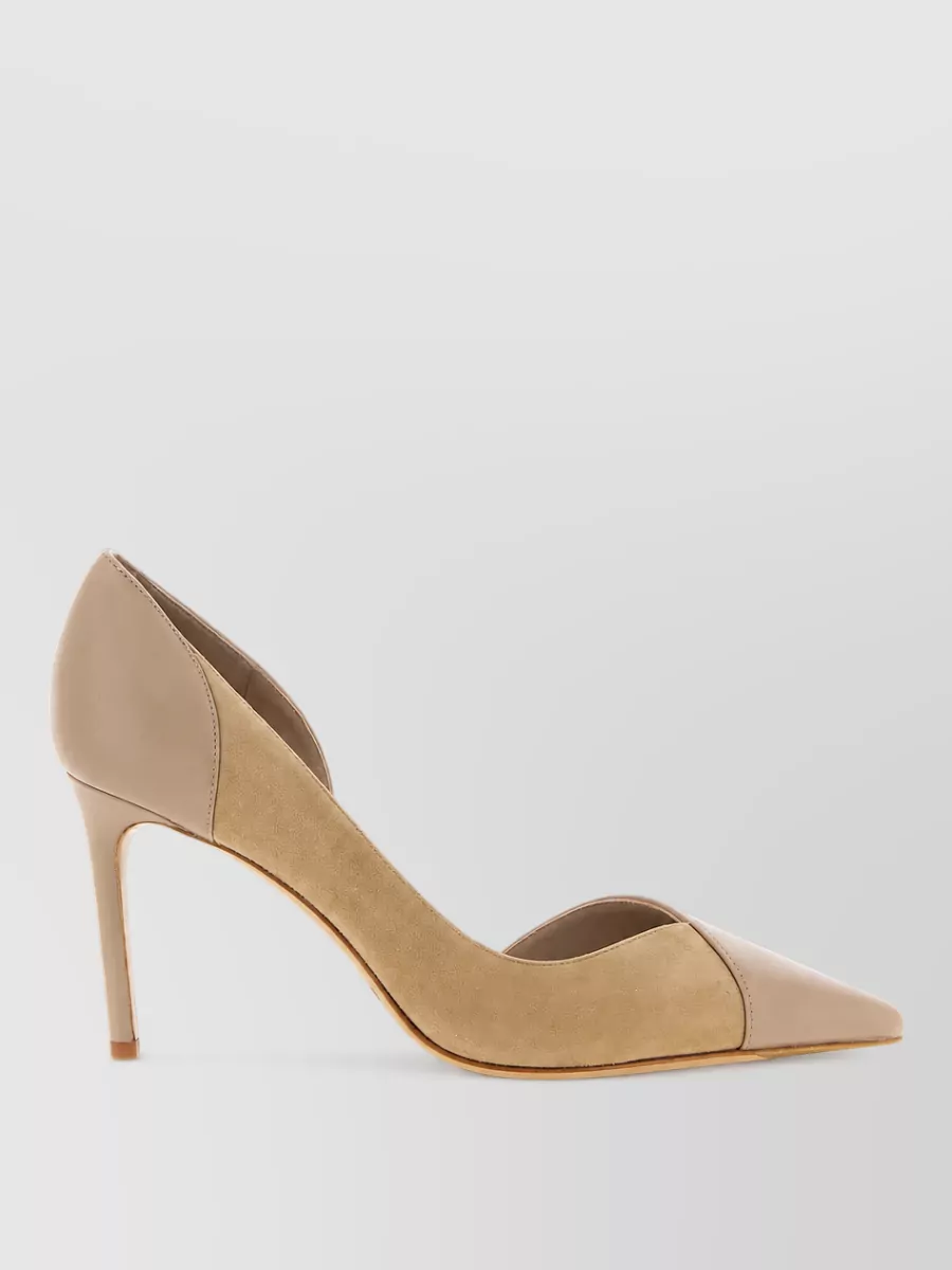 Alexandre Birman Leather Asymmetric Dorsay Pumps