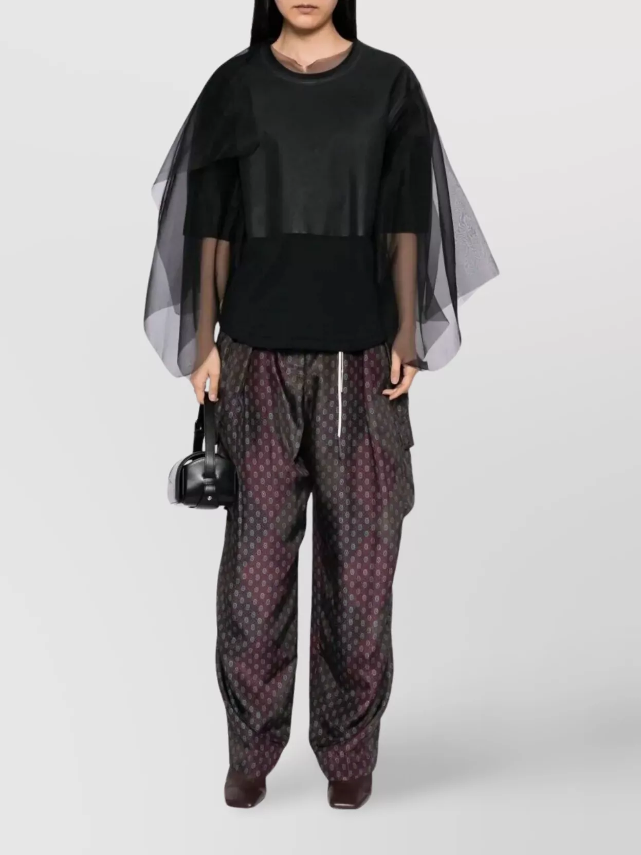 Dries Van Noten Cargo Trousers Drawstring Waist In Multi
