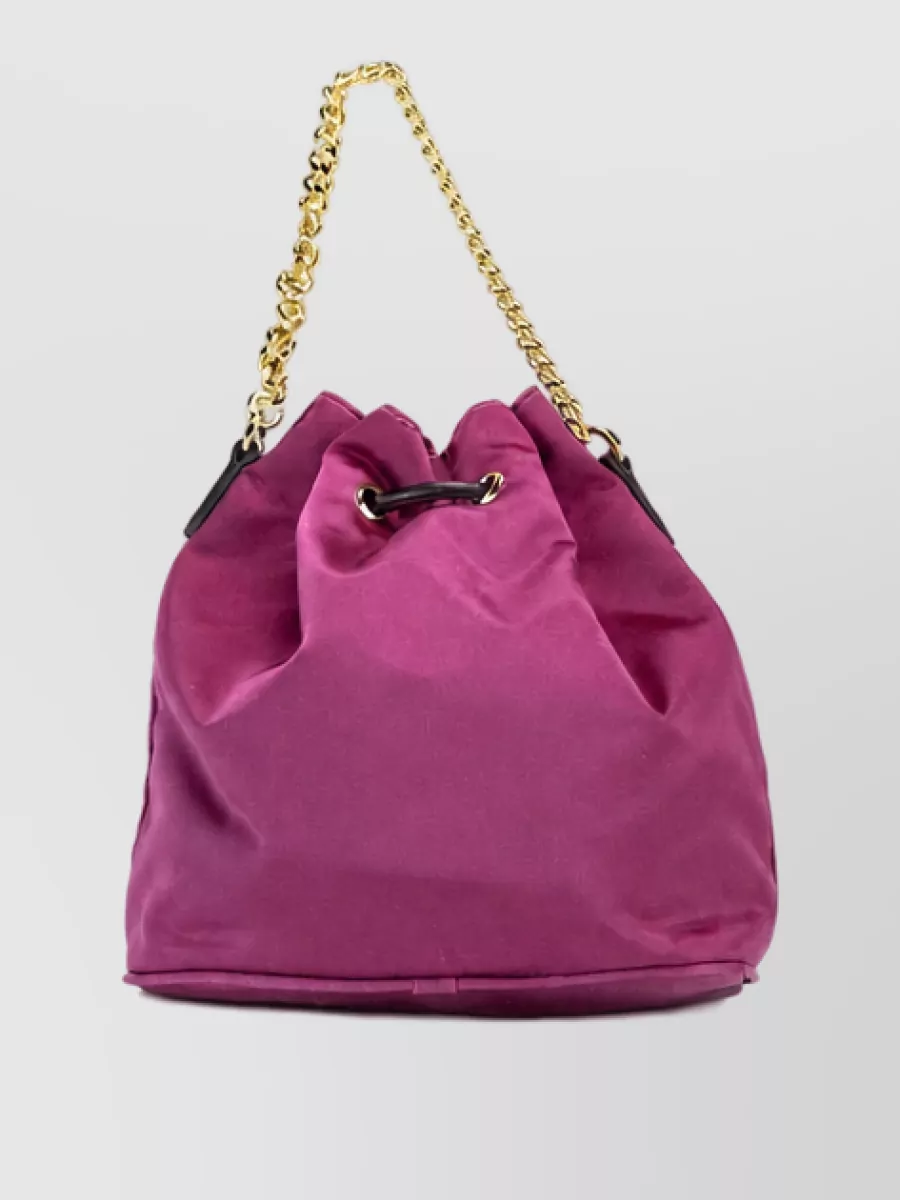 Versace Small Nylon Bucket Bag