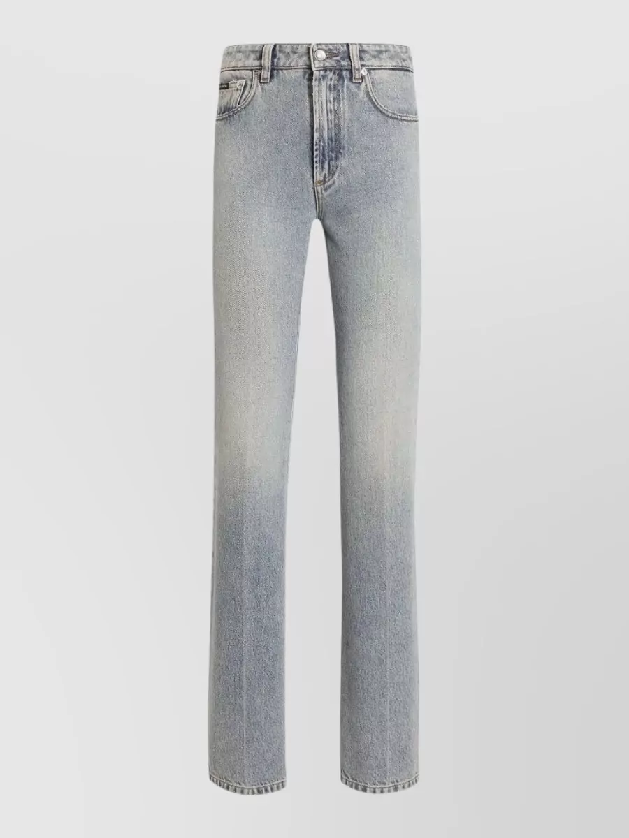 Dolce&Gabbana cotton low-rise straight-leg jeans