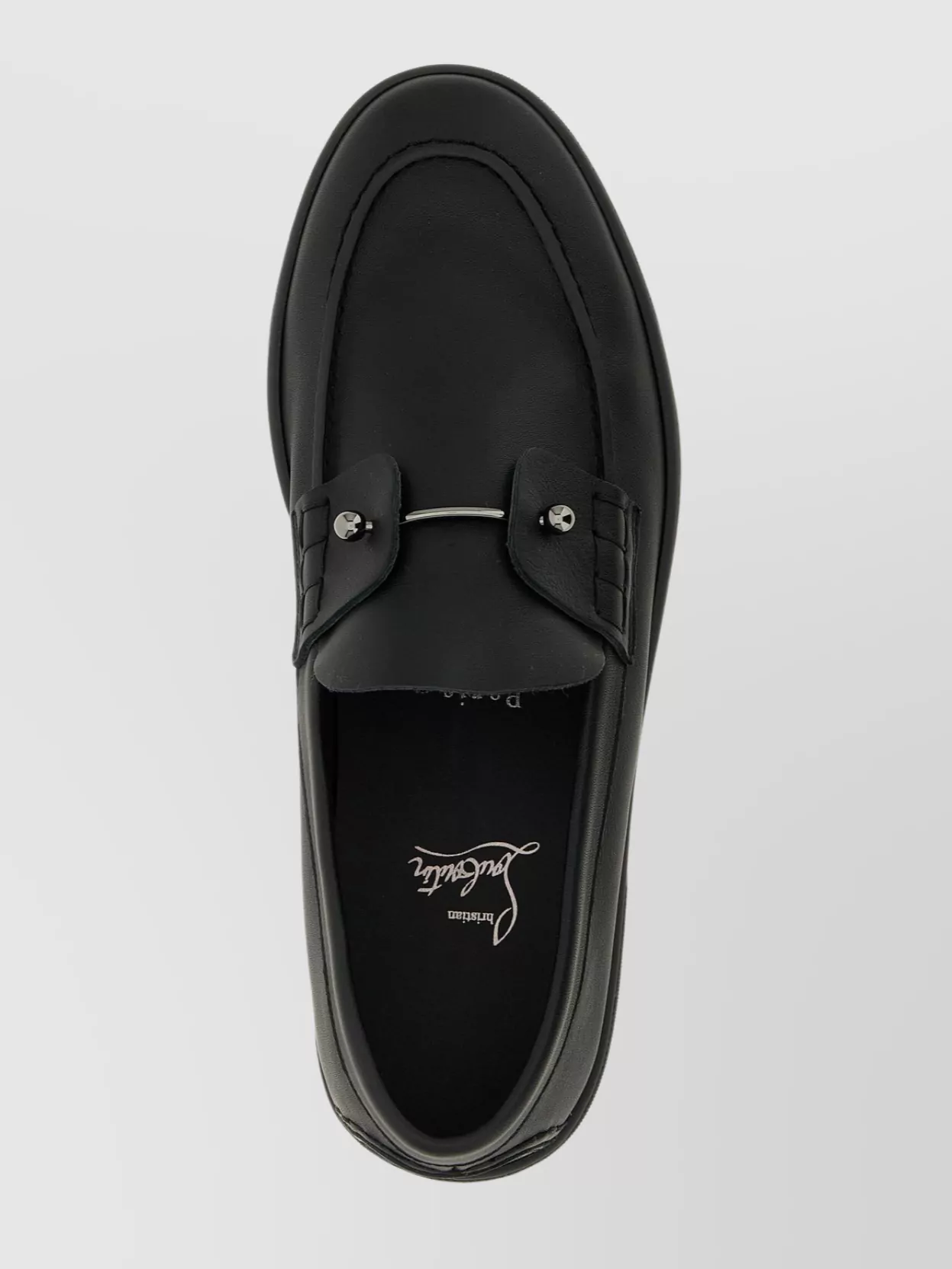 Christian Louboutin Chambeliboat Leather Slip-on Shoes
