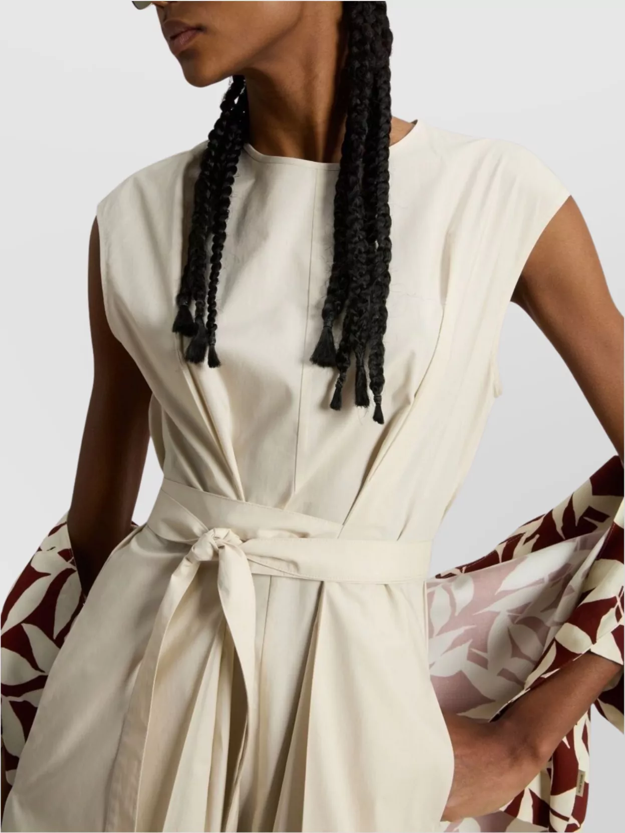 Woolrich Cotton Belted Dress In White