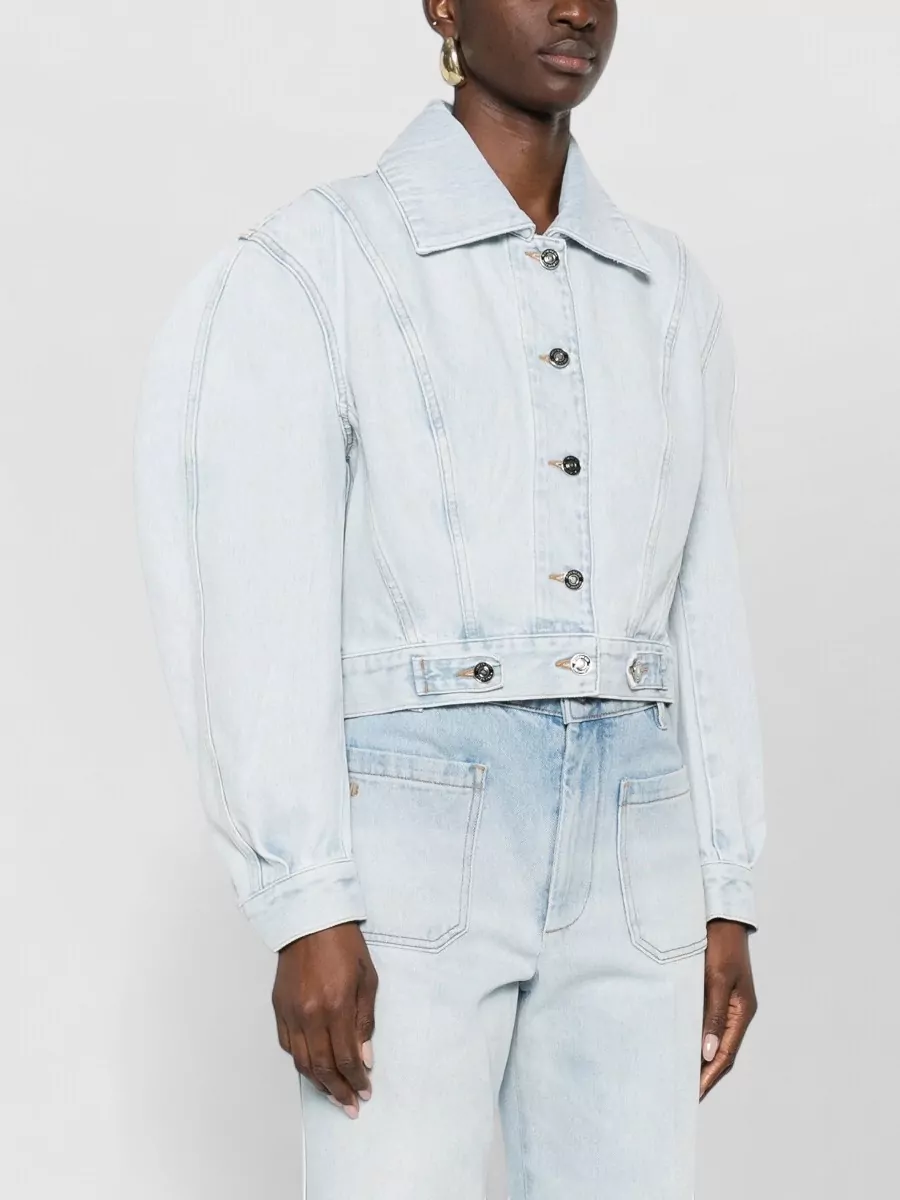 Givenchy Cropped Cocoon Jacket Front Back Yoke Pockets