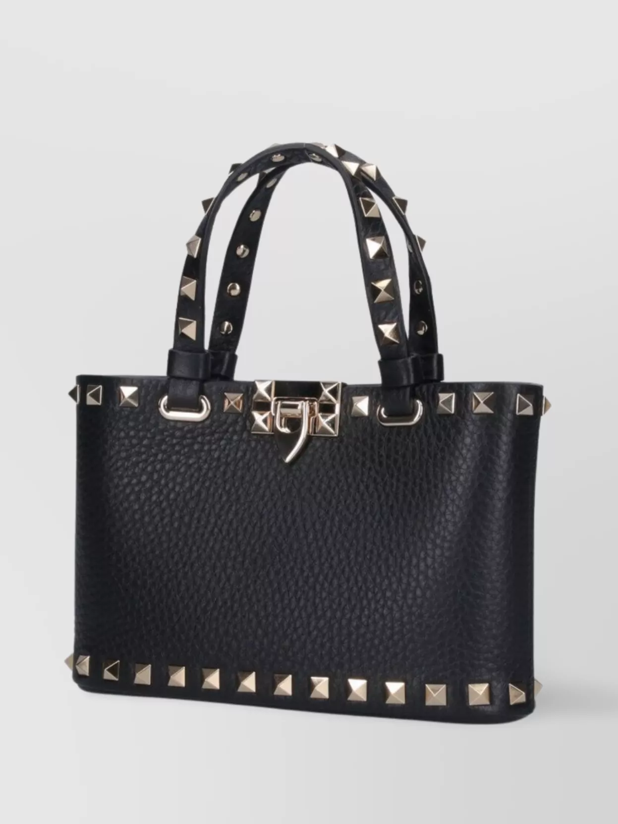 Valentino Garavani Studded Chain Strap Tote Bag With Textured Finish