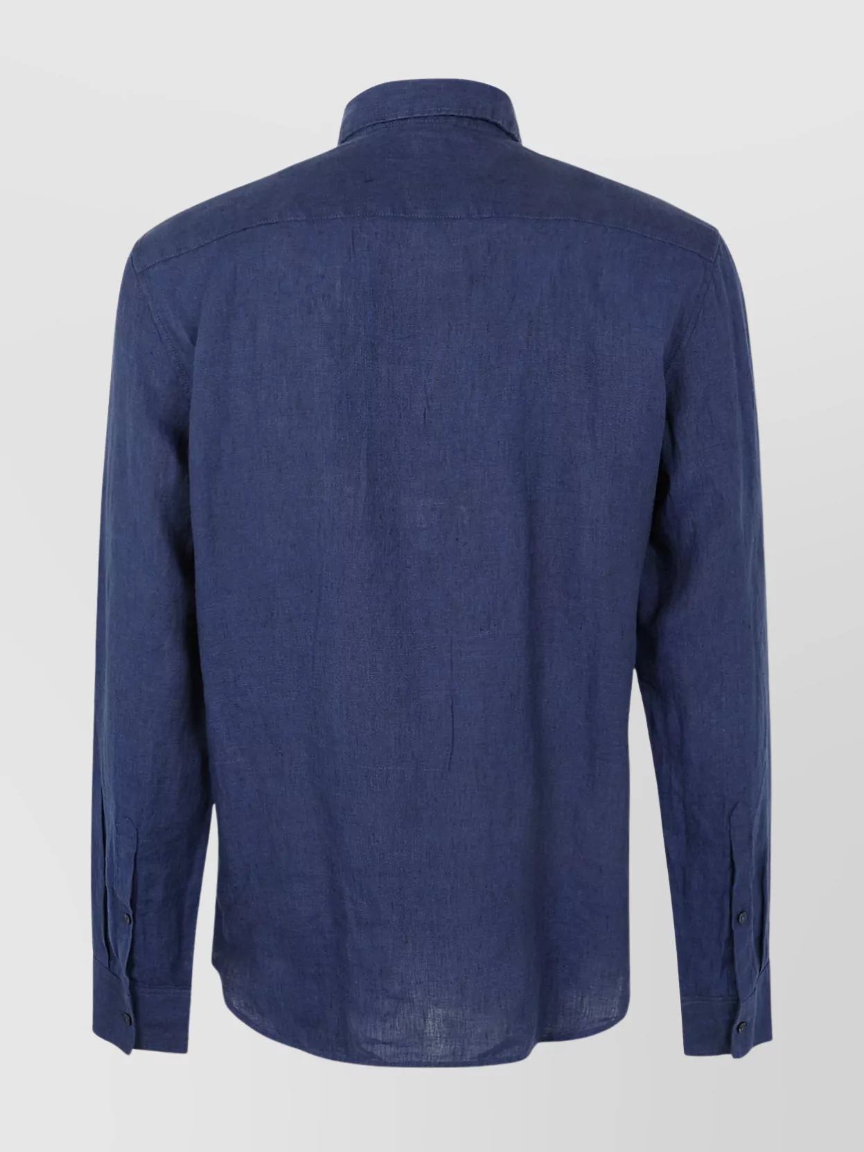 Michael Kors Tailored Shirt With Long Sleeves And Button-down Collar In Blue
