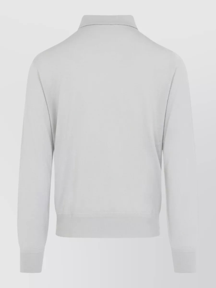 Tom Ford Cashmere Silk Long-Sleeve Polo Shirt