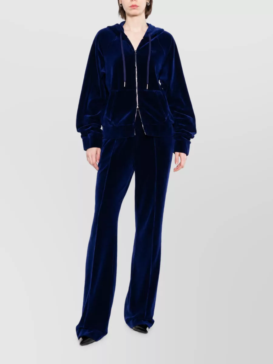 Tom Ford Velour Zip Hoodie