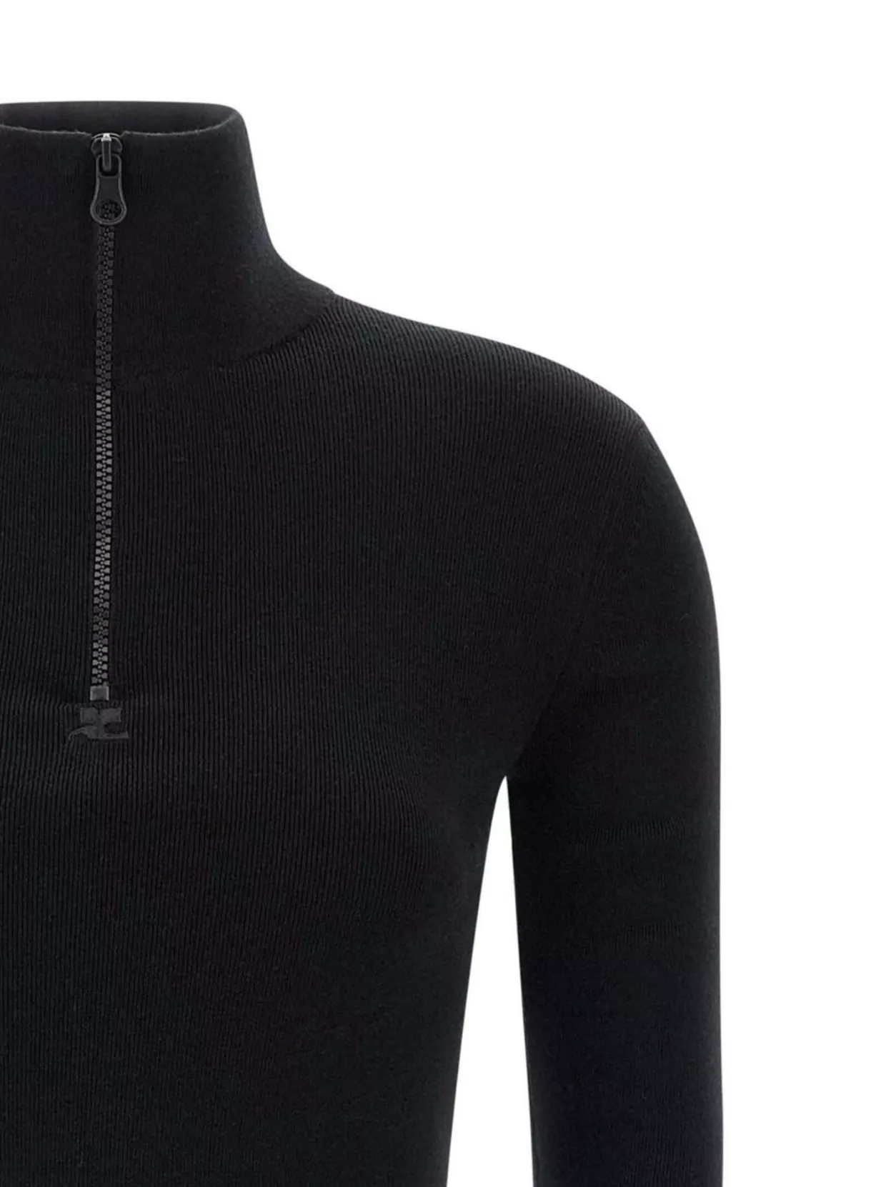 Courrèges Cozy Knit Dress High Neckline