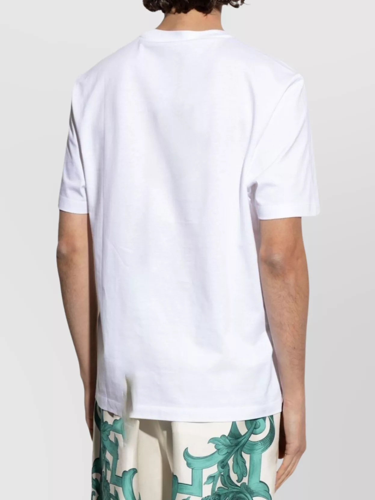 Versace Crew Neck Graphic Print Short Sleeves