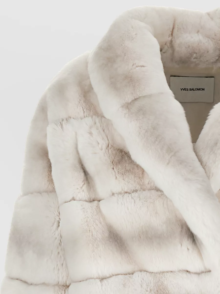 Yves Salomon Quilted Fur Coat