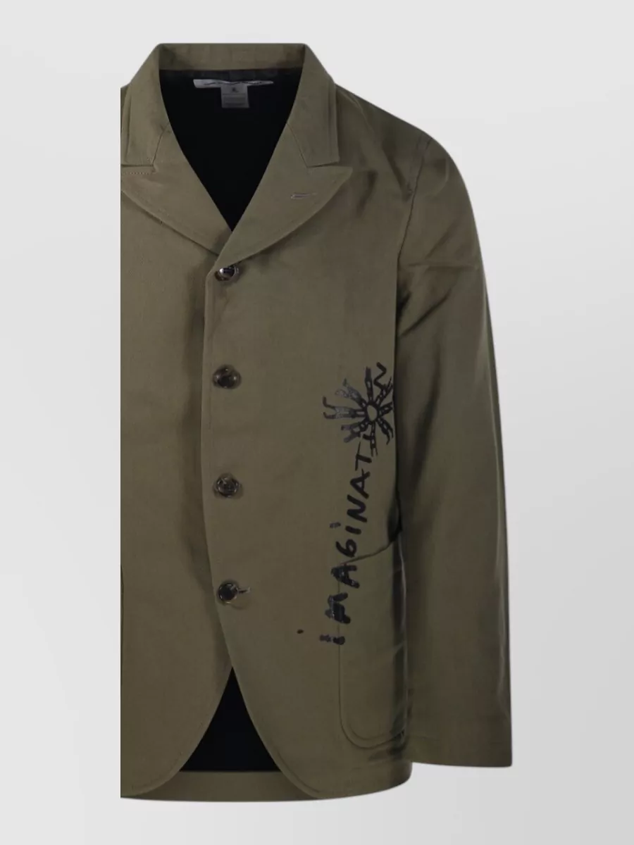 Comme Des Garçons Cotton Blazer
