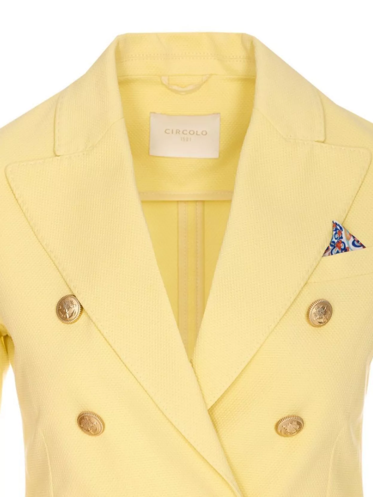 Circolo 1901 Double-Breasted Jacket With Decorative Pocket Square