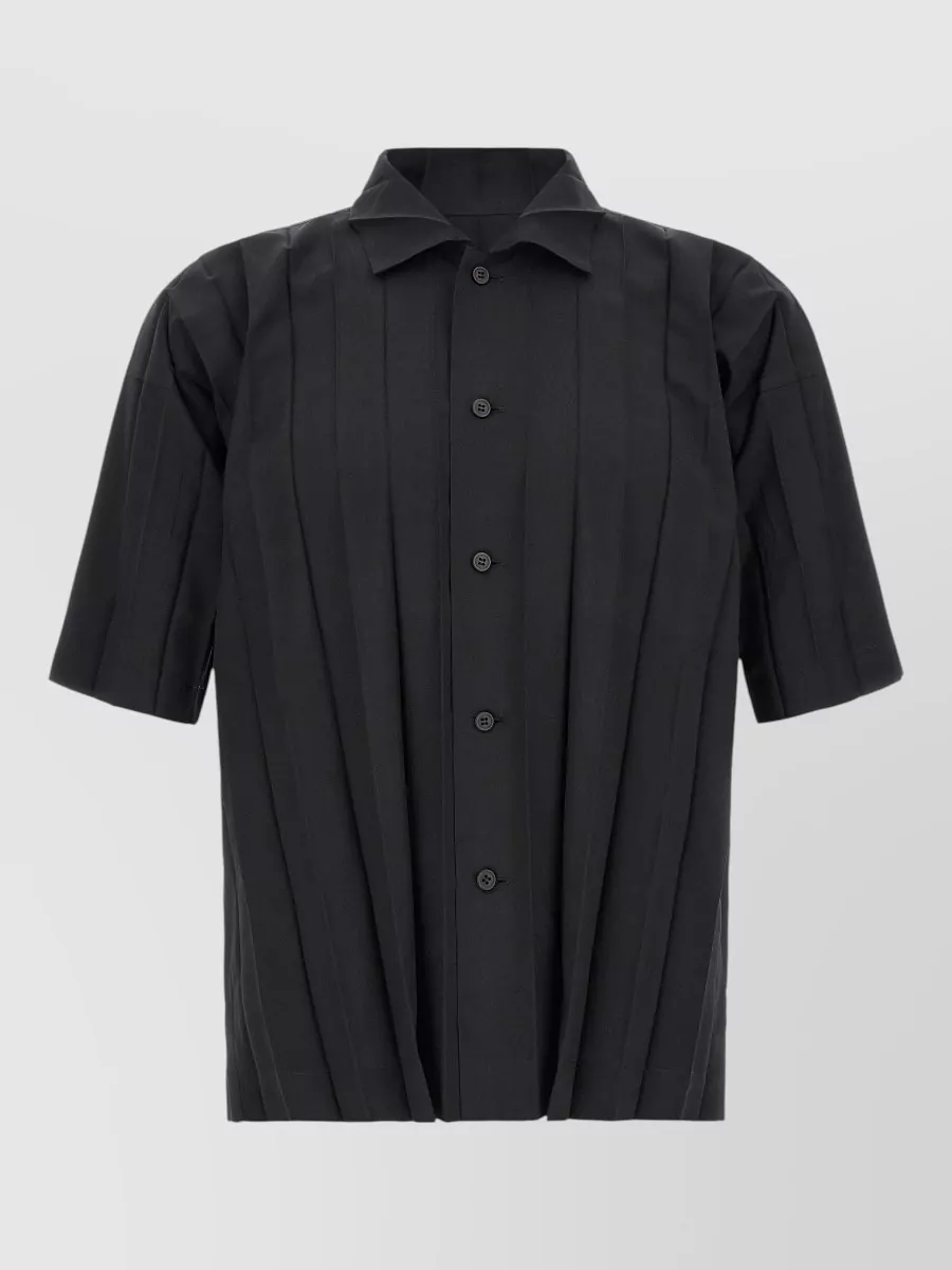 Homme Plisse Issey Miyake pleated relaxed-fit short-sleeve shirt