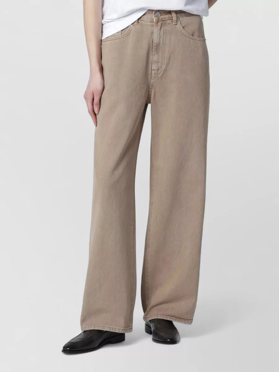 Dunst cotton relaxed wide-leg jeans