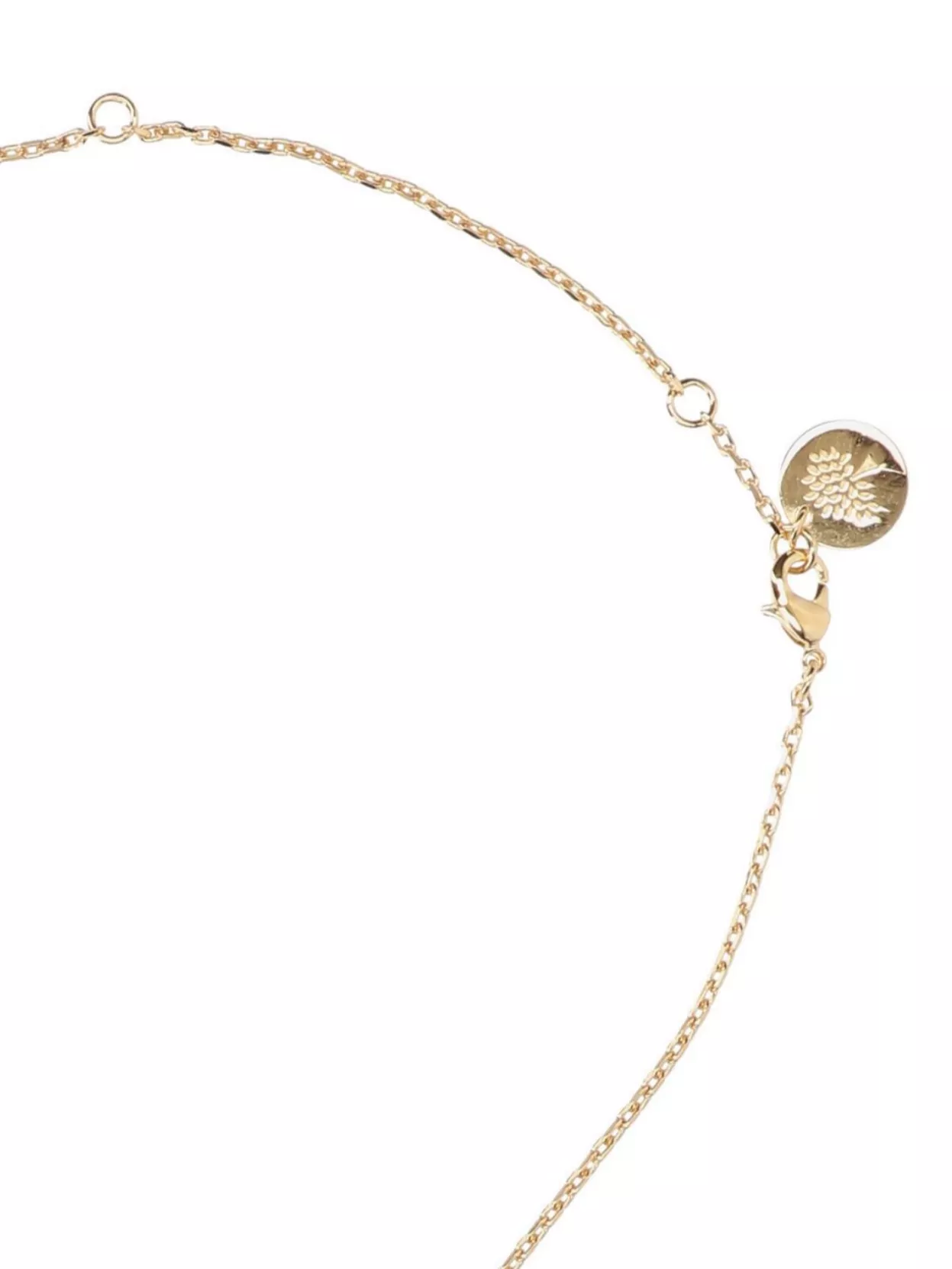 Mulberry Tree Pendant Chain Necklace With Leaf Accents
