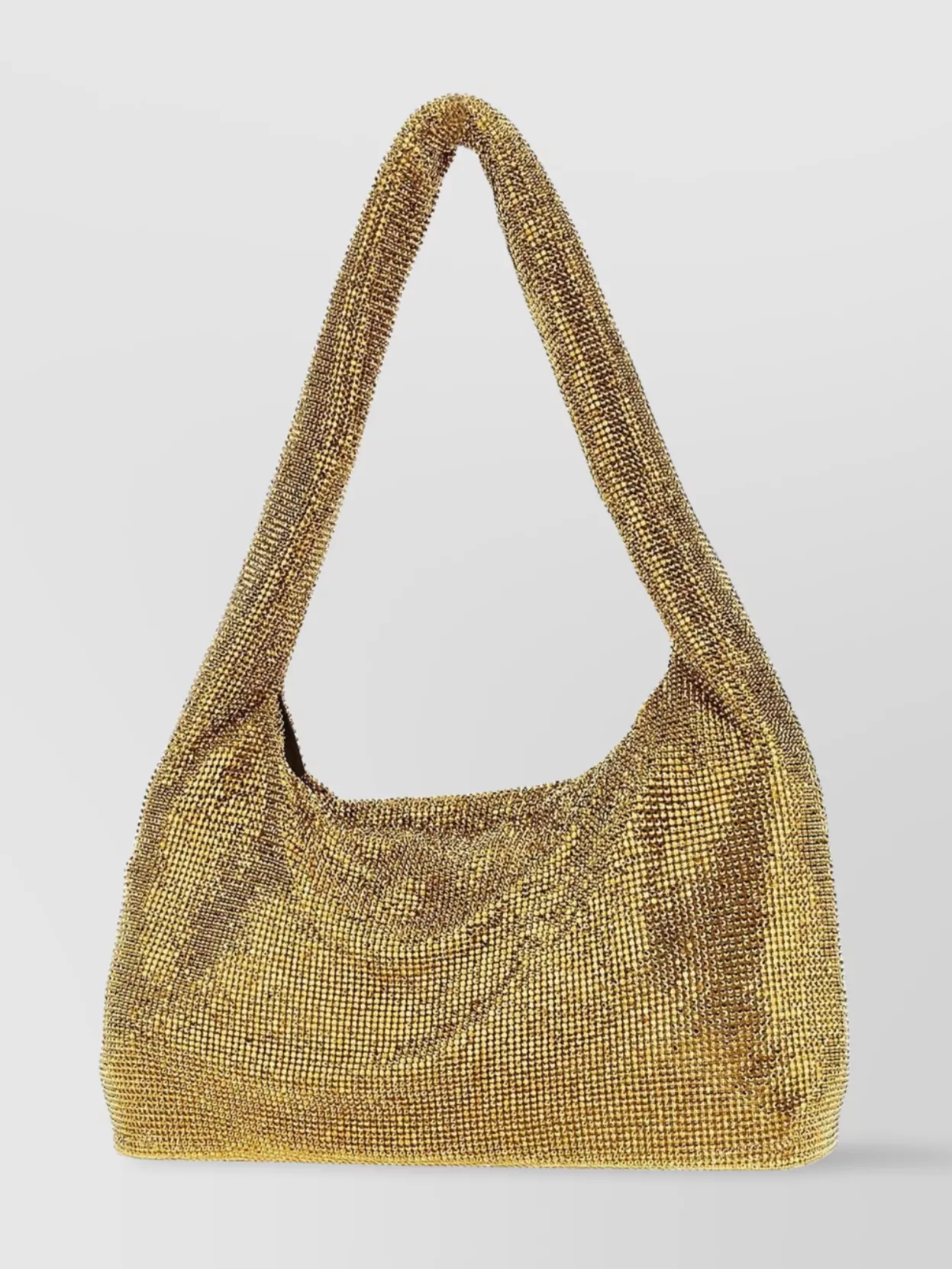 KARA MESH RHINESTONE CHAINMAIL SHOULDER BAG