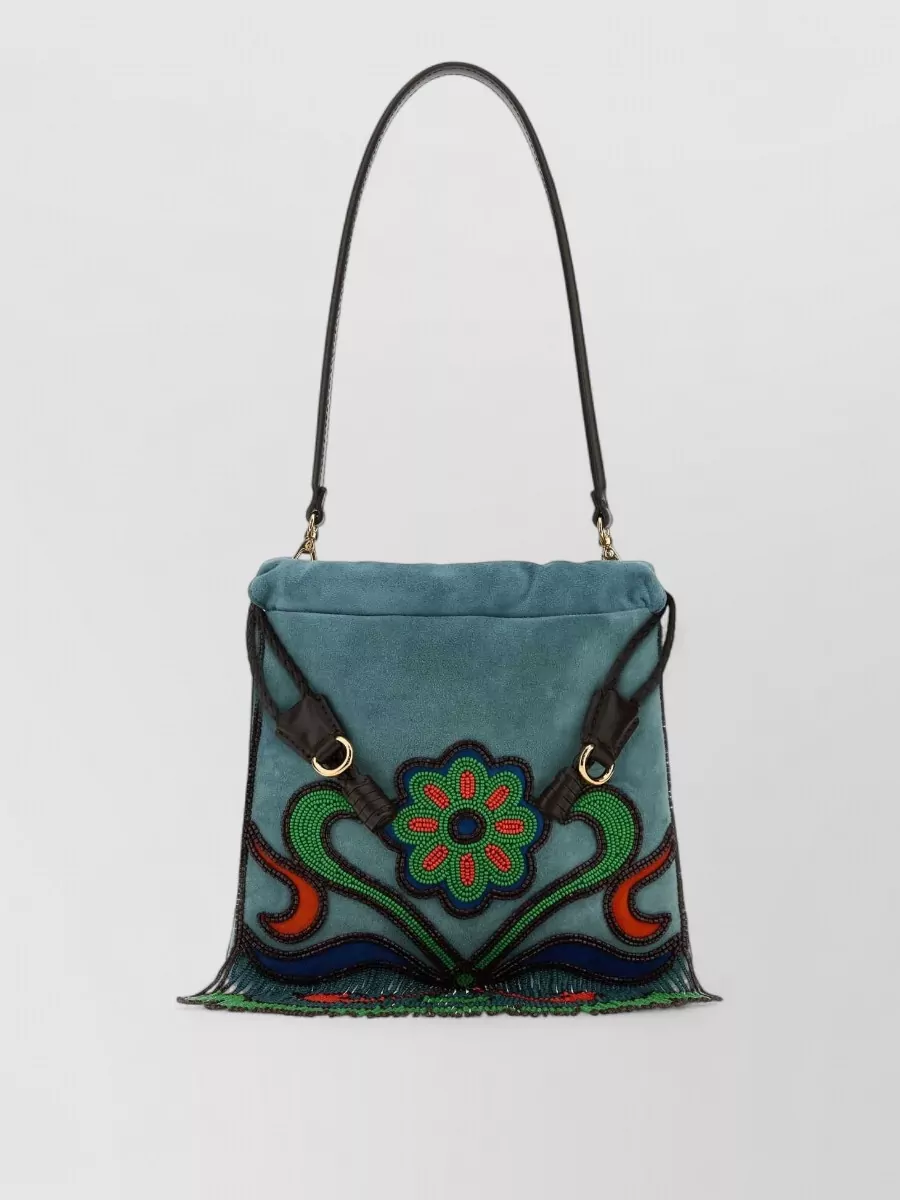 Etro Small Suede Bucket Bag