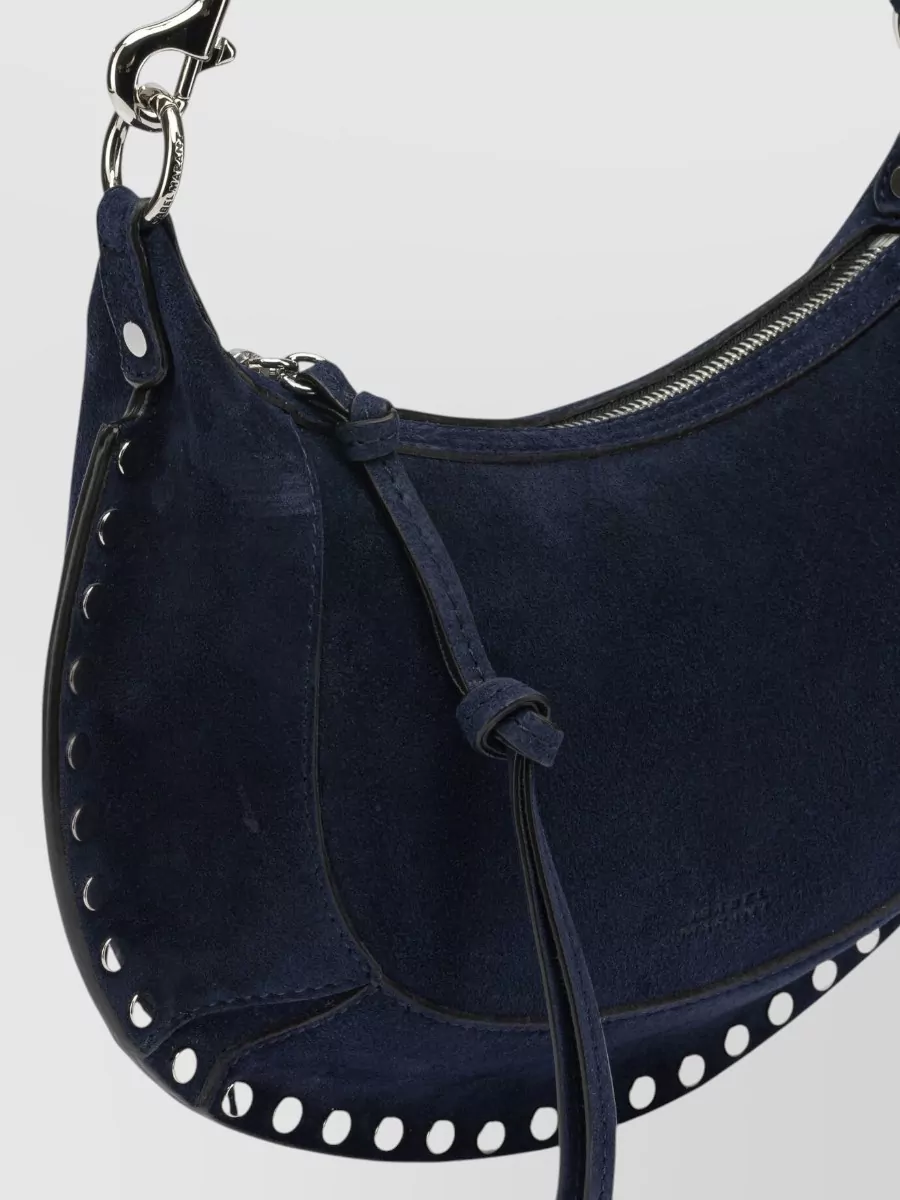 Isabel Marant Suede Shoulder Bag Studded Detailing Strap