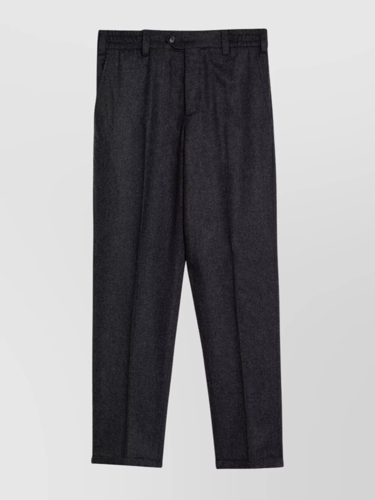 Pt Torino Grey Wool Trousers Exuding Rebel Attitude In Black