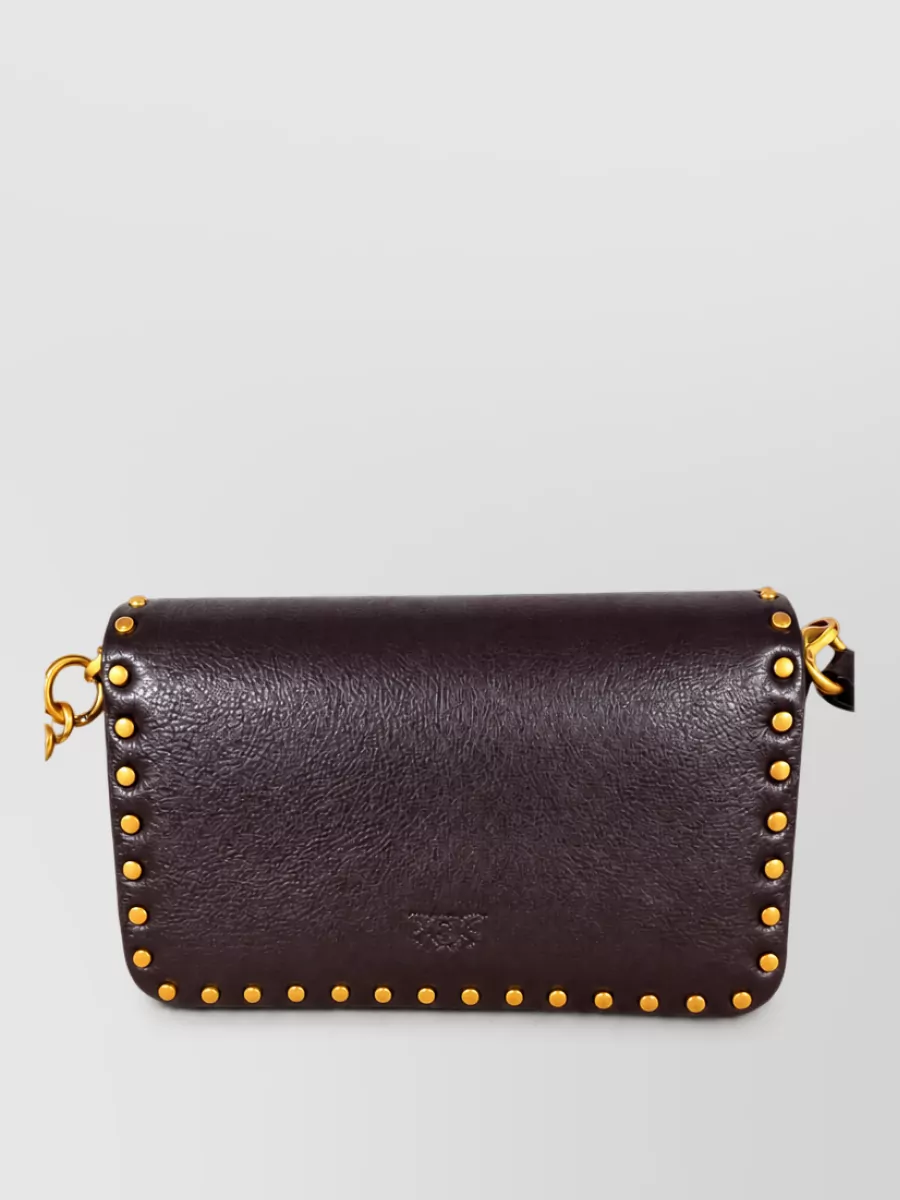 Pinko Love Bag One Leather Clutch Bag