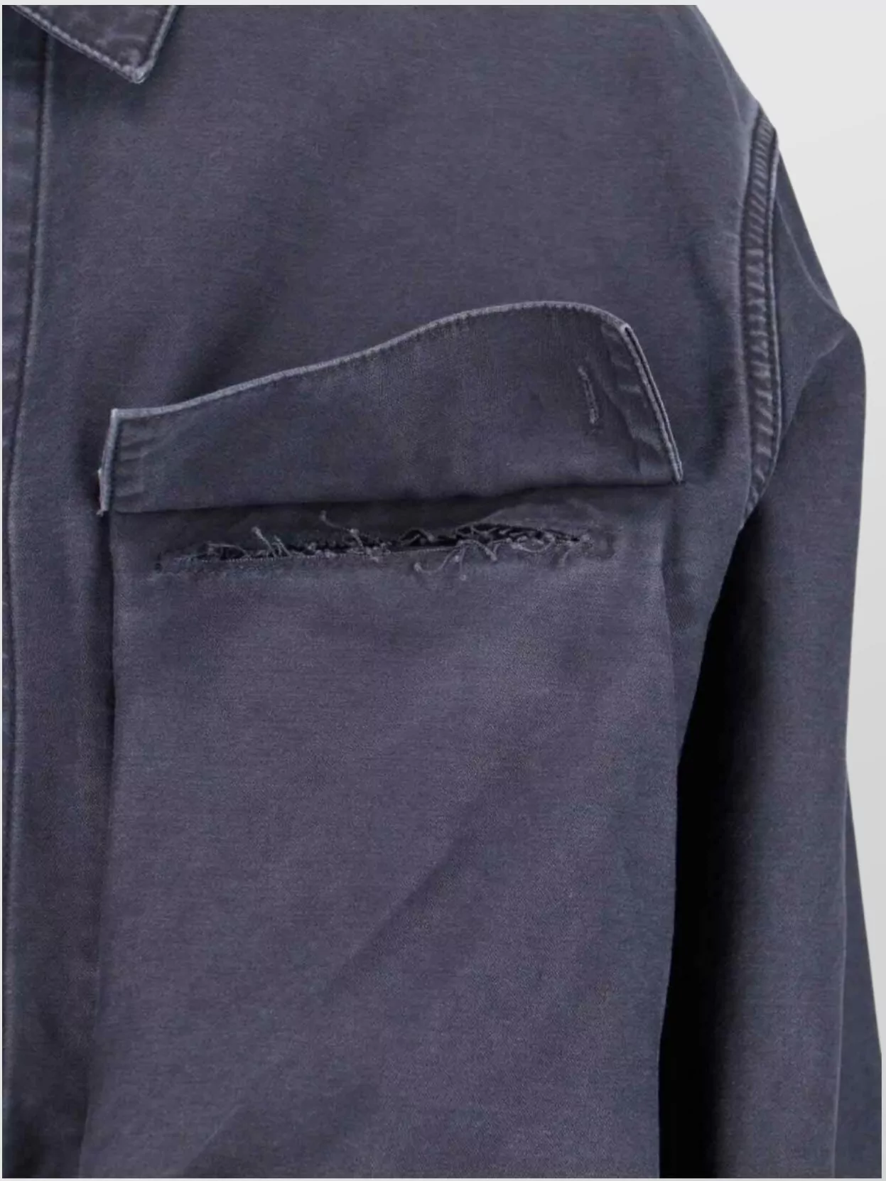 Maison Margiela Long Sleeve Jacket With Point Collar And Pockets