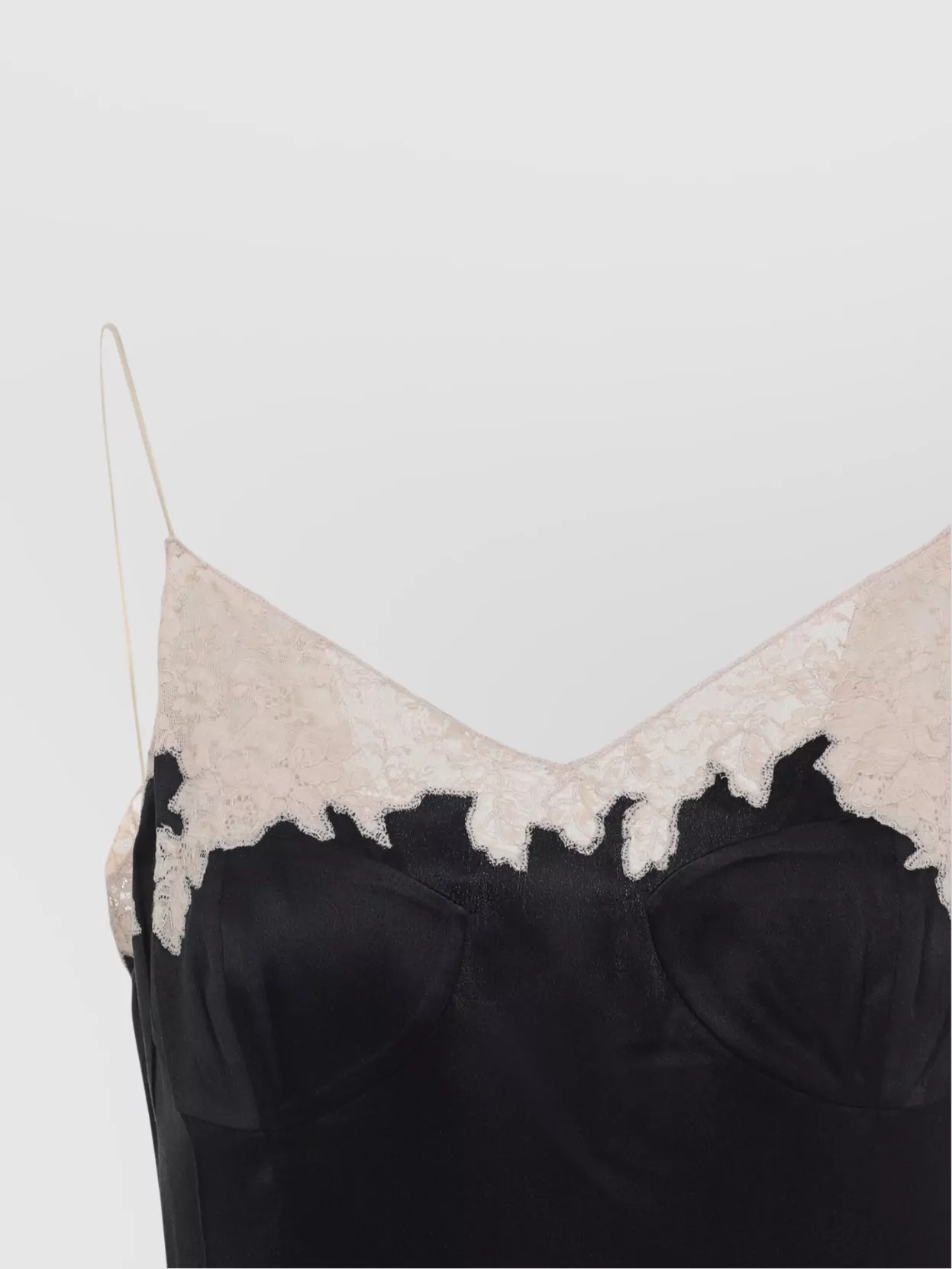 Prada Lace Detailed Midi Dress With Side Slit