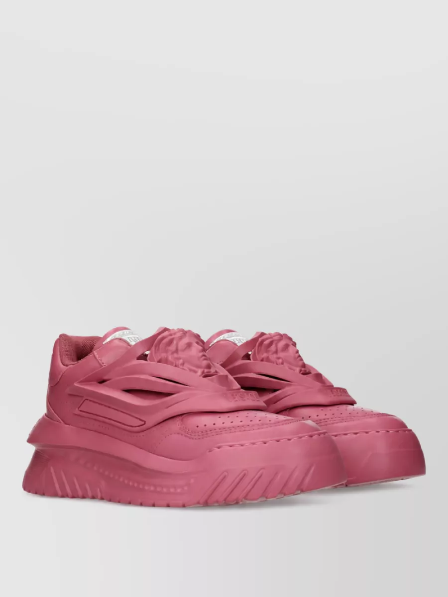 Versace leather low-top sneakers