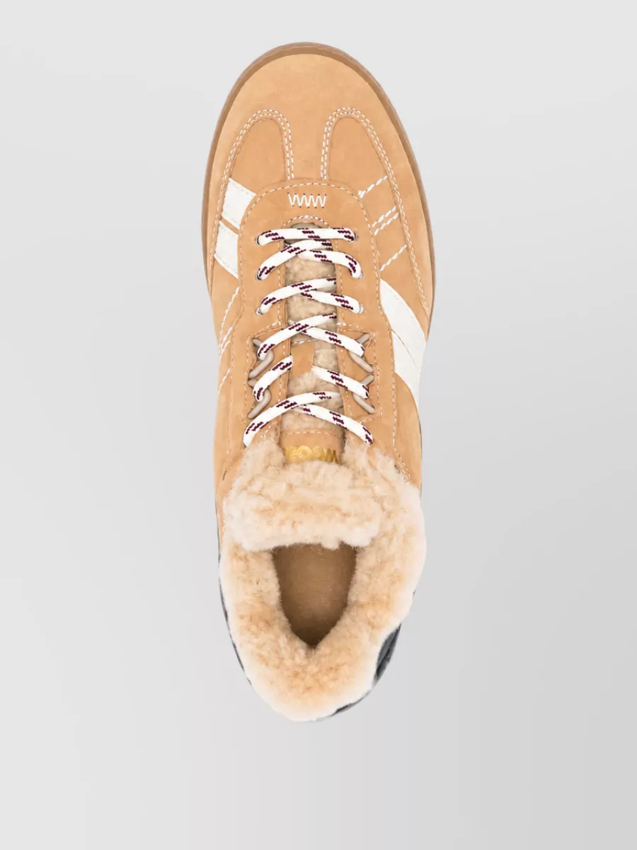 Woolrich Suede Panelled Lace-Up Sneakers